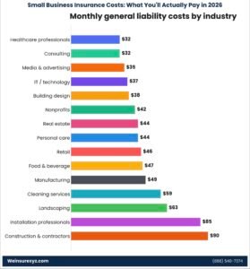Small Business Insurance Cost in NY (2026 Rates by Industry) | Weinsurexyz